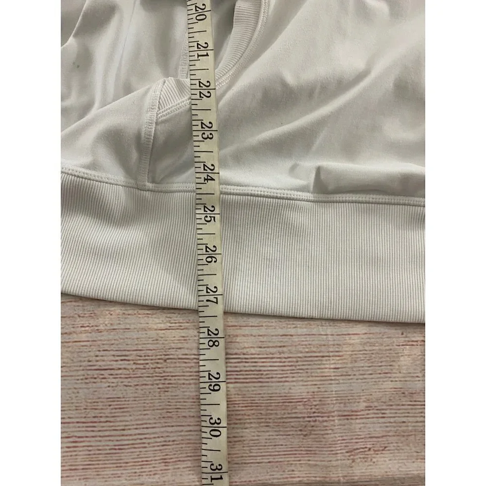 Lululemon Athletica Women's White Light Hooded Pullover - 12 - Picture 5 of 12